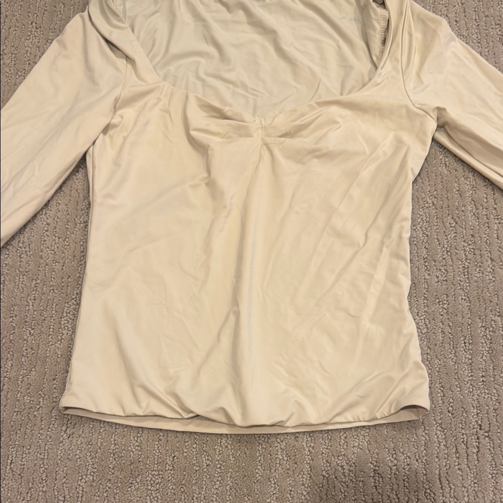Elegant Cream Women's Top